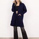 Płaszcz z kieszeniami - PA008 granat MKM