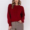 Sweter w charakterze bluzy - SWE322 czerwony MKM