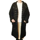 Sweter płaszcz kardigan ręcznie robiony na drutach