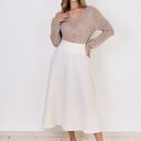 Swetrowa bluzka - SWE320 beż MKM