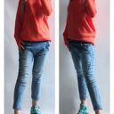 Sweter damski oversize orange
