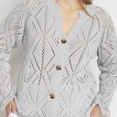 Wiosenno-letni sweterek - SWE233 szary mkm