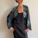 Wełniany kardigan w szarościach - ręcznie barwione merino (one size)