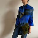 Wełniany kardigan blue&green