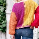 Szydełkowy kolorowy sweterek - Kolory tęczy