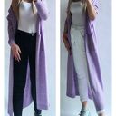 Płaszczyk, długi sweter z kapturem