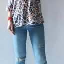Sweter damski oversize panterka
