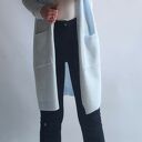 Kardigan oversize, sweter z kieszeniami