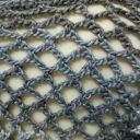 Ażurowy sweter w szarościach S/M