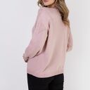 Sweter w charakterze bluzy - SWE322 pudrowy róż MKM