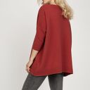 Dzianinowa bluza SWE221 Marsala - bawełna 100% MKM