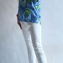 Sweter damski oversize pawie pióra