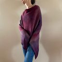 Narzutka z alpaki w kolorze wina