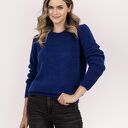 Klasyczny sweter półgolf - SWE324 kobalt MKM