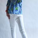 Sweter damski oversize pawie pióra