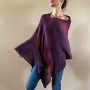 Narzutka z alpaki w kolorze wina