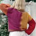 Szydełkowy kolorowy sweterek - Kolory tęczy