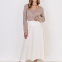 Swetrowa bluzka - SWE320 beż MKM