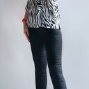 Sweter damski oversize Zebra - kardigan z dzianiny