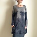 Dzianinowa tunika szarość&grafit