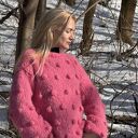 Sweter oversize z bąblami