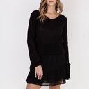 Swetrowa bluzka - SWE320 czarny MKM