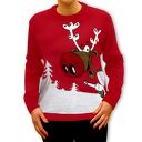 Sweter Świąteczny - UNISEX - Ulatany Renifer (S, M, L, XL, XXL)