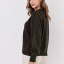 Sweter w charakterze bluzy - SWE322 zielony MKM