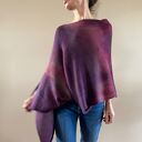 Narzutka z alpaki w kolorze wina