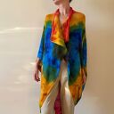 Kardigan z wełny merino radośnie kolorowy