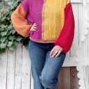 Szydełkowy kolorowy sweterek - Kolory tęczy