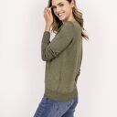 Swetrowa bluzka - SWE347 zielony MKM