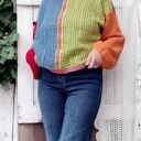 Szydełkowy kolorowy sweterek - Kolory tęczy