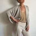 Sweter/bolerko z wełny merino ecru