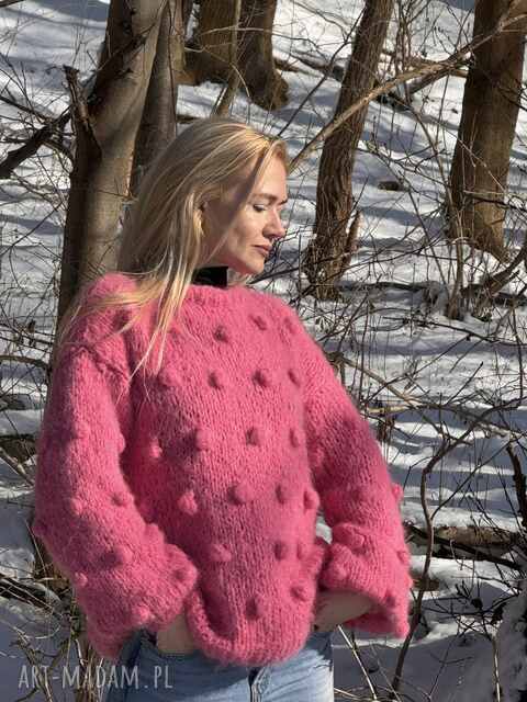 Sweter oversize z bąblami