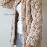 swetry sweter beige chunky gruby