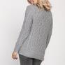 swetry: Sweter z półgolfem, SWE211 szary MKM półgolf