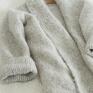swetry: Szary kardigan Haske na lato lekki miły delikatny rozpinany sweter
