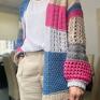 bawełna kardigan bellino handmade swetry na drutach