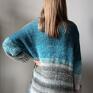 na swetry na multikolorowy sweter na drutach