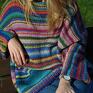 The Wool Art street style boho multikolorowe sweter cloud swetry kolorowy wełniany