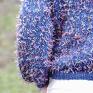 Letni kardigan z kolekcji „Kolorowy Ptak” Blue - handmade sweter