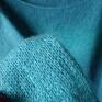Sweter Luxe Turquoise na drutach