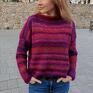 kobiecy swetry multikolorowy sweter sweterek