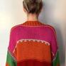 swetry: sweter w stylu boho - handmade kobiecy