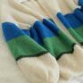 swetry miu - zieleń z niebieskim naturalny skład kardigan