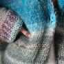 swetry na drutach multikolorowy sweter na prezent wełniany