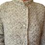 swetry płaszcz prosty, elegancki sweter handmade, płaszczczyk kardigan