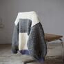 kardigan ręcznie robiony - wełniany sweter chunky