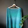 Luxe Turquoise modny sweter swetry na prezent